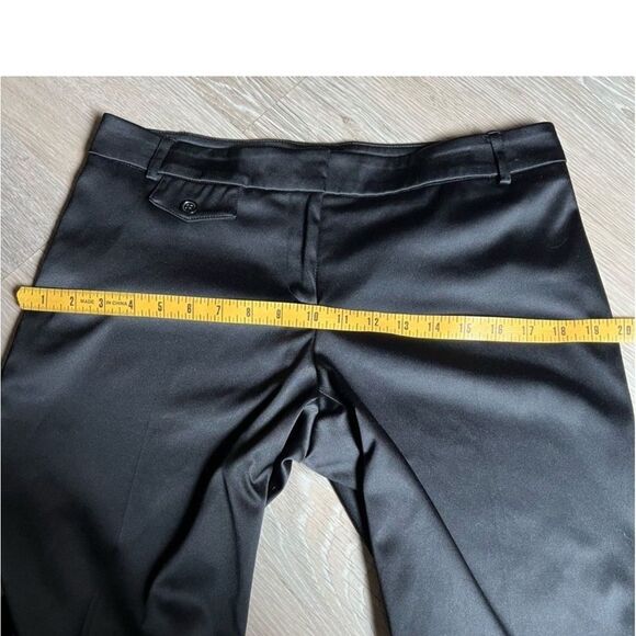 Y2K 90s Cache Black Mid Rise Stretch Bermuda Long Short cuffed Cotton Sateen 8 - Picture 13 of 14